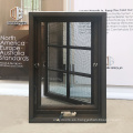 Fábrica profesional abatible ventana manivela ventanas negro